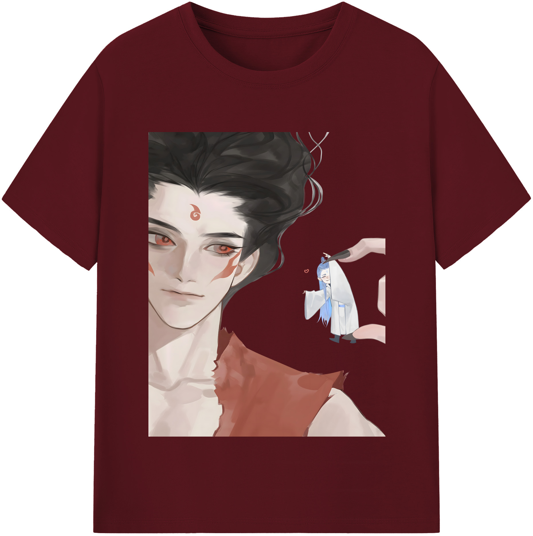 （画像用） Ne Zha 2 ナタ 魔童の大暴れ 綿100％半袖Tシャツ（フロントプリント）